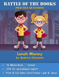 1 of 5 stars 2 of 5 stars 3 of 5 stars 4 of 5 stars 5 of 5 stars. Battle Of The Books Questions Lunch Money By Andrew Clements Tpt