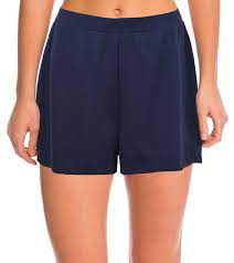 Women S Solid Color Waistband Tankini Boyleg Swimsuit Boardshorts With Briefs Navy Blue Cm183648s5o Tankini Swimsuits For Women Boyleg Swimsuit Swimsuits