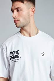Snoopy More Peace T-shirt in White