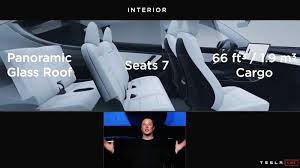 The interior of model y is simple and clean. Elon Musk Says Model Y Available With 7 Seats From Late 2020