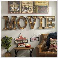 Personalized home theater marquee decal. 50 Tiny Movie Room Decor Ideas The Urban Interior Movie Room Decor Media Room Decor Theater Room Decor