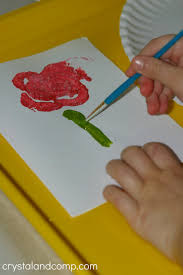 Valentine's day looks different in every household, but i try to use it as a special day to help my children show god's love to others even more than usual. Homemade Valentine Cards Using Celery As A Rose Stamp