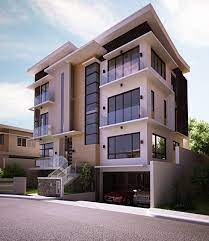 Glass Palace Four Storied Building Work Residential Architecture Apartment House Designs Exterior Zen House Design