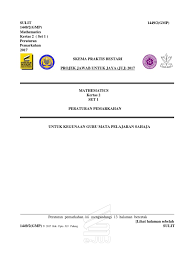 Juj Phg Skema Kertas 2 Set 1 Pdf Analisis Matematis Luar Angkasa