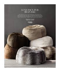 Rh Source Books I Must Have Restoration Hardware Love Faux Fur Bean Bag Fur Bean Bag Bean Bag Living Room