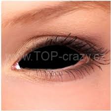 Image result for black sclera contacts