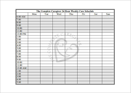 30 hourly chart template simple template design