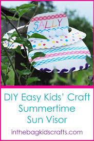 Eid al adha mubarak template posterm. Summertime Easy Kids Craft Sun Visor In The Bag Kids Crafts
