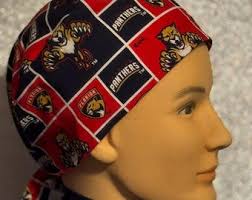 FLORIDA Panthers-surgical Cap for Male Doctor W/ Sweat  Band,vet,nurse,pharmacist,dentist,hyg,x-ray Tech,med Lab Tech,physical  Therapist !