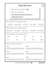 Expanded Form 4th Grade 4th Grade Math Worksheet Greatschools