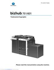 Homesupport & download printer drivers. Konica Minolta Bizhub 601 Manuals Manualslib
