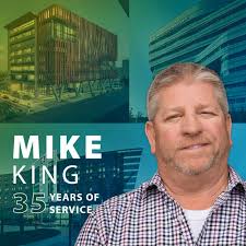 Today we celebrate our Director of Field Operations, Mike King, who is  retiring this Friday after 35 years of service at Kitchell.