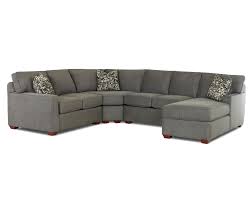 The sofa is upholstered with a microfiber material in roomy and luxurious, this sectional sofa allows you to kick back in style. Klaussner Selection Contemporary L Shaped Sectional Sofa With Right Arm Facing Chaise Wayside Furniture Sectional Sofas