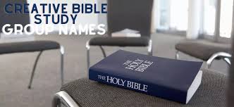 Biblical help and advice also on anger and depression, finances and communication, temptation and small groups. Creative Bible Study Group Names