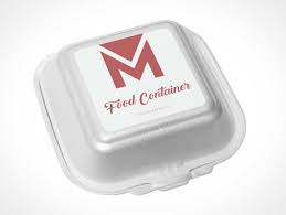 Polystyrene food container, consider the type of plastic that they use. Polystyrene Psd Mockups