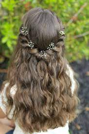 See more ideas about communion hairstyles, flower girl hairstyles, hair styles. First Communion Hairstyles Children Hairstyles Girls Semi Open Hair Flowers Hair Styles Cute Little Girl Hairstyles First Communion Hairstyles