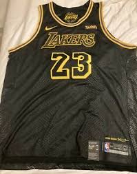 All lebron james lakers merchandise has been taken off the nba store until friday, july 6th at 12 p.m. Los Angeles Lakers Lebron James City Edition Authentic Jersey Black Mamba 58 Ebay