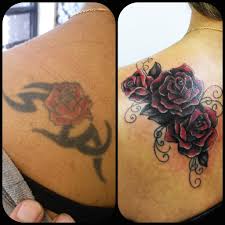 Coverup Tribal Tattoos Realisticroses Roses Tattoos Tribal Tattoo Cover Up Rose Tattoo Cover Up Cover Up Tattoos