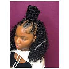 Houston Stylist Braider On Instagram Half Up Half Down Crochet August Boo Braided Half Up Half Down Hair Braids For Black Hair Hair Styles