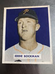 1949 Bowman Set Break #195 Eddie Bockman