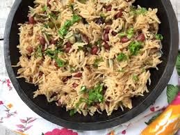 Rajma Pulao - a complete protein dish for vegetarians Recipe | Saffron Trail
