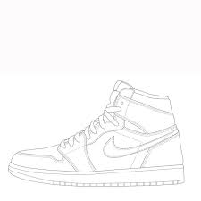 39+ air jordan coloring pages for printing and coloring. Nike Air Jordan 1 Sneakers Drawing Nike Art Air Jordan Shoes