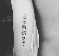 Small Solar System Tattoo