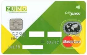 In 2017 the bank was closed. Bank Card Zuno Pay Pass Zuno Bank Ag Slovakia Col Sk Mc 0011 01