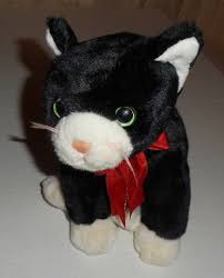 Black And White Beanie Baby Cat 1999 Ty Zip Cat Black White Beanie Buddies 11 Plush Kitten Red Bow Buddy Ty Beanie Buddies Ty Plush Ty Babies