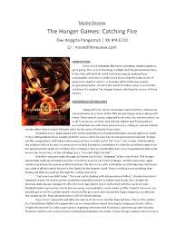 Katniss everdeen knows what day it is. Movie Review Text The Hunger Games The Hunger Games