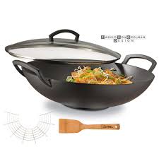 Il est mélangé à d'autres avant l'expédition des bouteilles et pots en verre, il est indispensable de contrôler précisément le bouchage, la résistance à la pression pour les. Spring Wok Fonte Avec Couvercle En Verre 35 Cm Brand