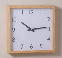 Davidson Natural Finish 16" x 16" Square Wooden Wall Clock