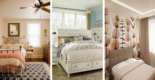In this bedroom, the walls are painted a light, lively blue color, making this small room feel much larger. 11 Ways To Make The Small Bedroom More Spacious F Home Decor Image