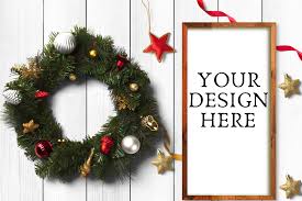 Download Christmas Wooden Sign Flat Mock Up Graphic By Mockup Venue Creative Fabrica SVG Cut Files