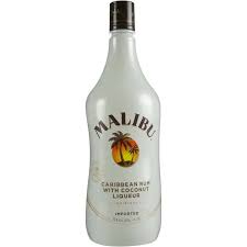 A beautiful light cold summer cocktail low in calories and alcohol. Malibu Coconut Rum