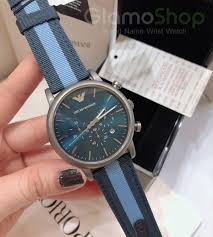 Emporio armani ar2473 men's blue dial leather strap chronograph watch. Emporio Armani Luigi Navy Blue Dial Men S Chronograph Watch 46 Mm Ar1949 Men S Fashion Watches On Carousell