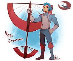 Pokemon Mega Salamence By Ky Nim Deviantart Com On Deviantart Pokemon Pokemon Gijinka Pokemon Fan