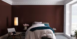 This ultra modern red bedroom, is accessorized with light panels, unique red vases, and rectangular pendant lights. Red Bedroom Walls Ideas And Inspirational Paint Colors Behr
