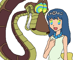 Well, my first attempt to make an animation of kaa, with my original character, elena. Kaa And Dawn Animation Ver 2 By Brainyxbat On Deviantart