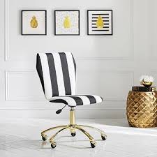 Black And White Striped Desk Chair The Emily Meritt Stripe Airgo Swivel Desk Chair Furniture Living Room Chairs Black Dining Room Chairs