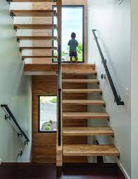 Wall Facade Matches The Wood On The Staircase Park Passive House Nk Architects Stairs Design Staircase Design House Stairs