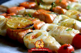 Brochette De Poissons A La Plancha En 2020 Brochette De Poisson Poisson Plancha Recette Plancha