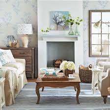 Pale Blue And Cream Floral Living Room Living Room Decoration Ideal Home Trendy Living Room Wallpaper Living Room Pictures Country Living Room