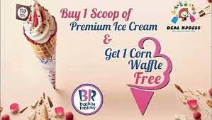 Let S All Scream For Ice Cream Get 1 Corn Waffle Free With 1 Scoop Of Premium Ice Cream Enjoy The Cool Bask Premium Ice Cream Baskin Robbins Make It Yourself