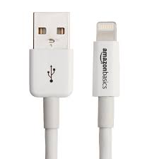 Amazon Com Amazonbasics Lightning To Usb A Cable Apple Mfi Certified White 4 Inches 10 Centimeters Lightning Cable Iphone Charger Cell Phone Accessories