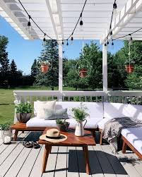 Deck With Pergola And Outdoor Sectional Outdoor Patio Decor Backyard Decor Outdoor Diy Projects