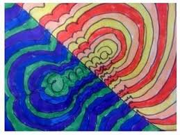 Oodles Of Art Warm Cool Color Name Designs 3rd 4th Grade Colorful Art Projects Cool Color Names Elementary Art Projects