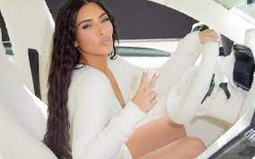 As the keeping up with the kardashians star prepares to introduce her new skims cozy. Kim Kardashian Wraps Lamborghini In Skims Fabric For Publicity Stunt