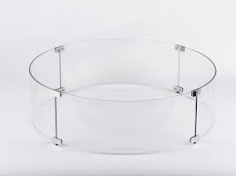 This high quality wind guard helps to keep the wind from disturbing the flame presence and blowing the flames around while the heavy duty temper glass is designed to provide a long lasting and durable product how to put fire glass in a fire pit! Evfires Round Fire Pit Flame Guard Wayfair