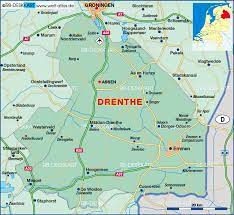 For the dutch, the name of westerbork is inseparably linked to the horrors of world war ii, as the germans ran a large transit camp just a few kilometres out of the village centre. Karte Von Drenthe Bundesland Provinz In Niederlande Welt Atlas De